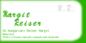 margit reiser business card